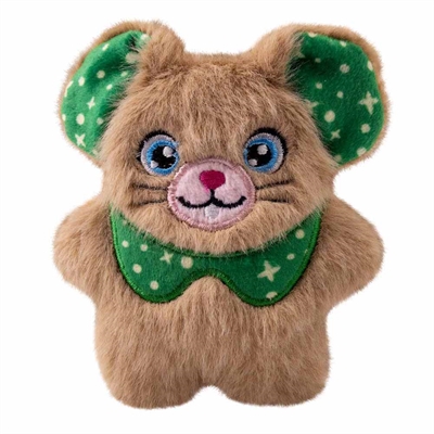 KONG Holiday Cat Snuzzles Mouse Assorterade Bruna Julmöss